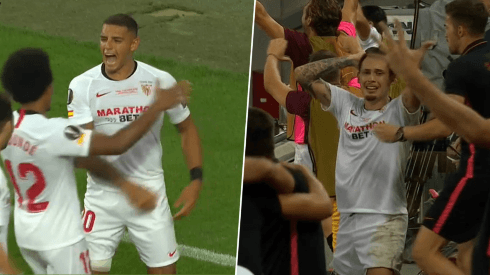 El 3-2 de Sevilla y la emoción de Lucas Ocampos.
