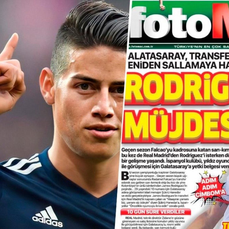 James, en el primer lugar de las portadas turcas... Galatasaray ofertó por el '10'