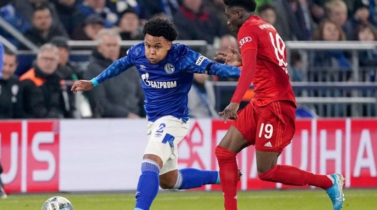 Weston McKennie Schalke 04 vs Bayern Munchen
