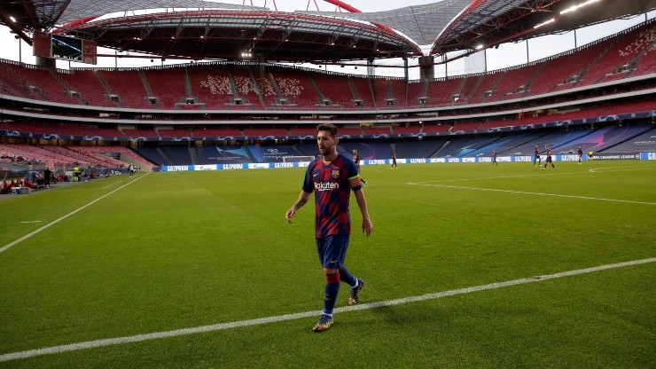 Foto de Lionel Messi, jugador de Barcelona.