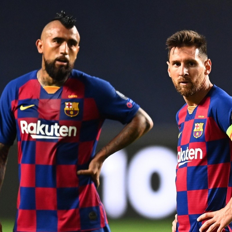 Traigan palomitas: el tuit de Arturo Vidal en medio de la salida de Messi