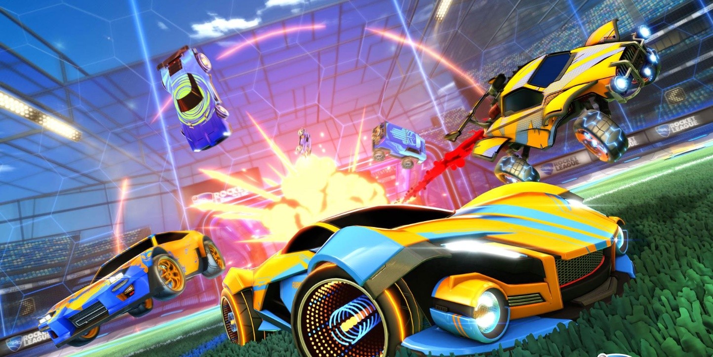 Rocket league как играть вдвоем на одном ps4