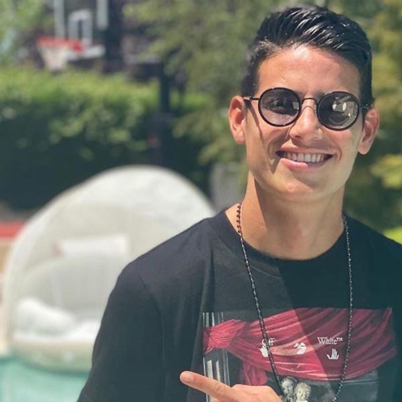 Cazan a James Rodríguez llegando a los exámenes médicos con Everton