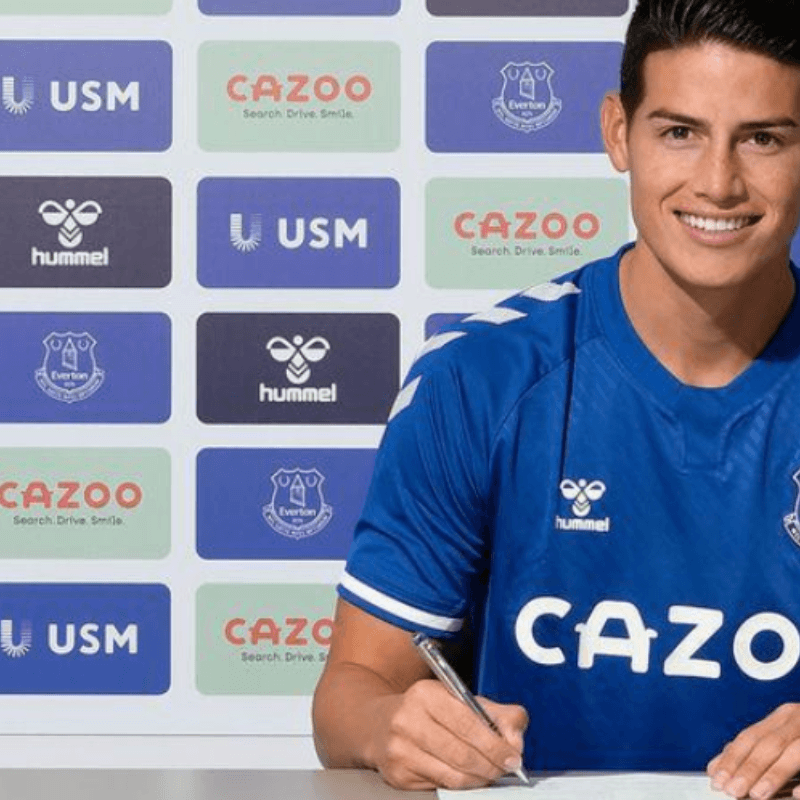 Así fue la presentación oficial de James como nuevo jugador del Everton