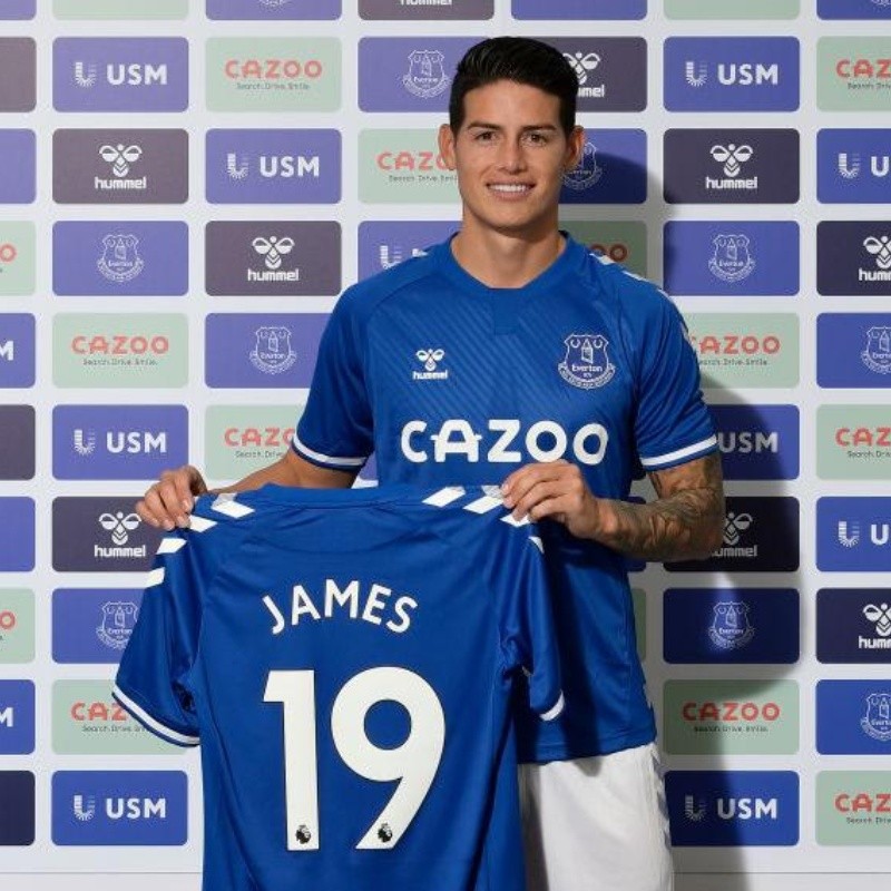 Llegaron las primeras palabras de James Rodríguez como jugador del Everton