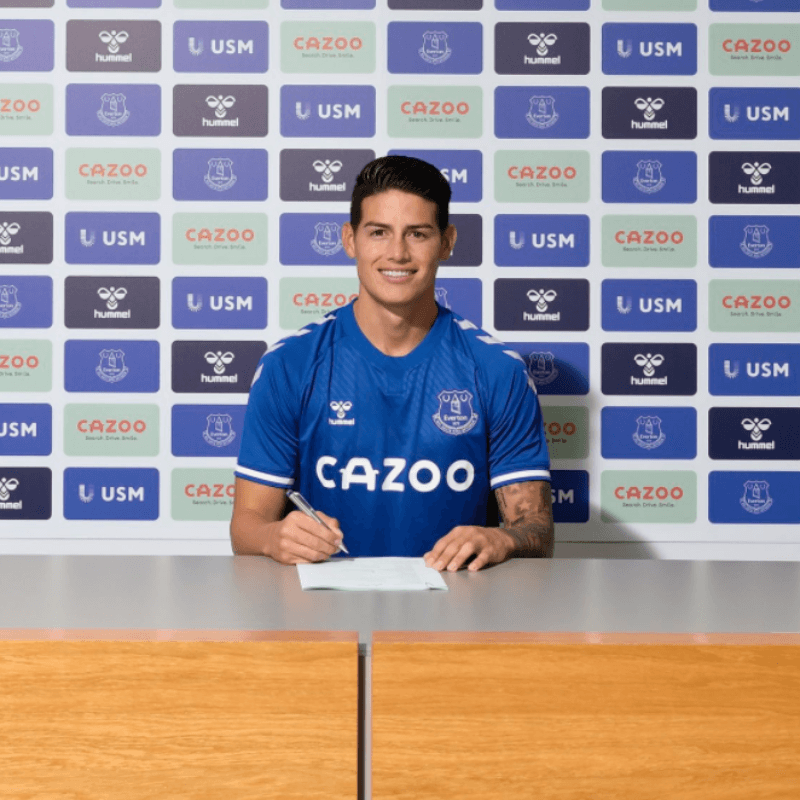 Confirmado el nuevo número de James en el Everton: un viejo conocido