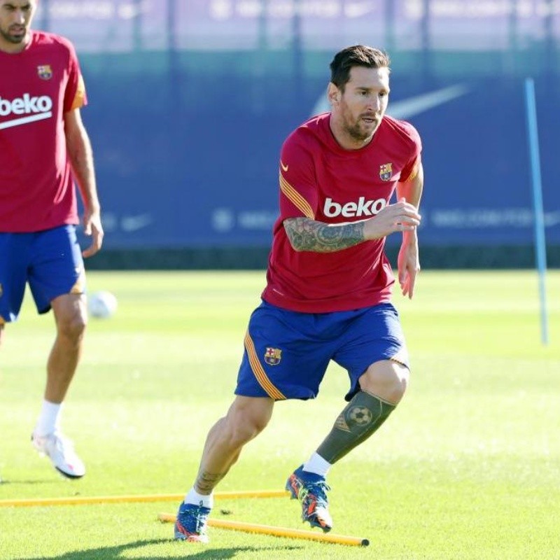 Ahora sí volvió Messi: todos tenían libre, pero Leo fue a entrenar igual