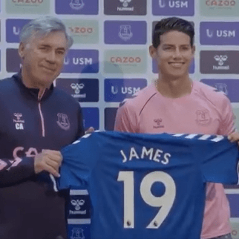 James Rodríguez dio su primera conferencia de prensa como jugador del Everton