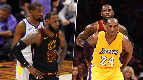 Kevin Durant, LeBron James y Kobe Bryant (Getty Images)