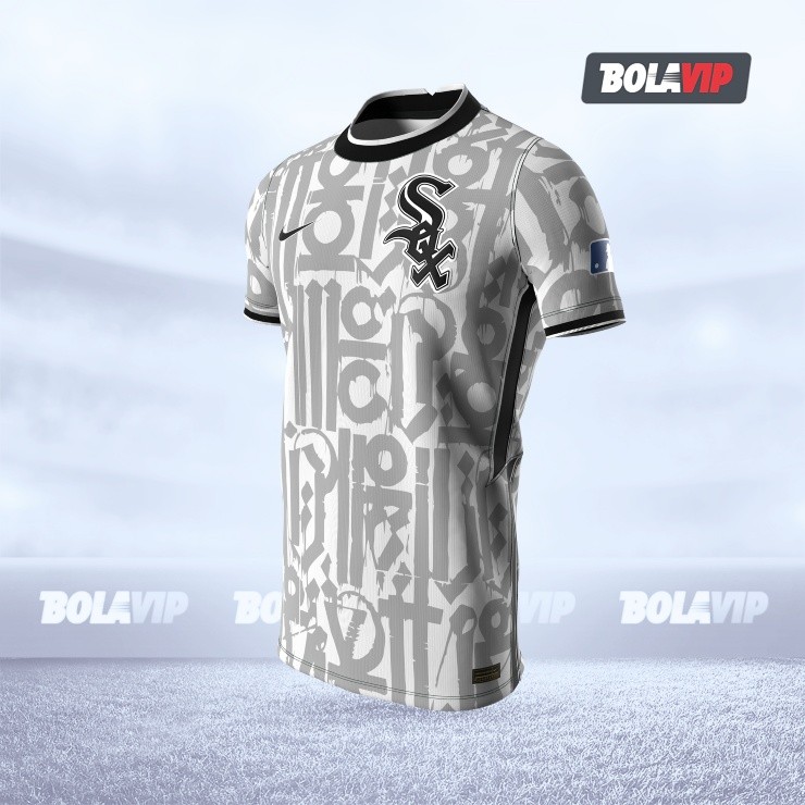 The White Sox soccer jersey inspired by the urban street art murals.