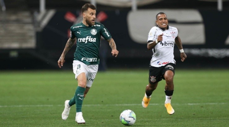 A evolução de Lucas Lima garantiu a titularidade no time Palestrino, o camisa 20 esteve presente nos dois gols do Derby (Foto: César Greco/ Ag. Palmeiras)