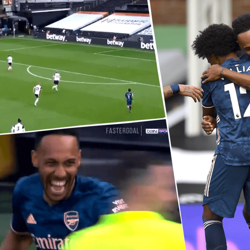 Volvió la Premier League: golazo de Aubameyang para el Arsenal