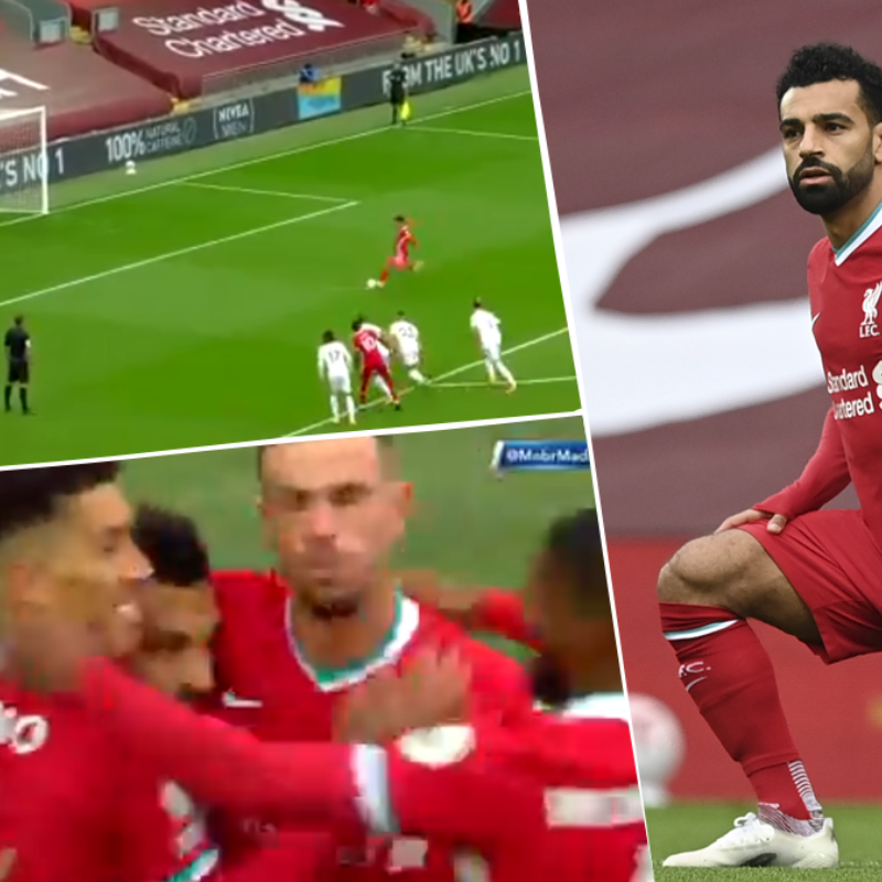 Liverpool tardó 4' en marcarle al Leeds United: penal y gol de Salah