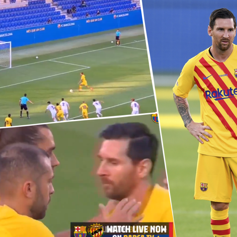 Messi se lo dejó para que agarre confianza y Griezmann de penal puso el 2 a 0 del Barcelona