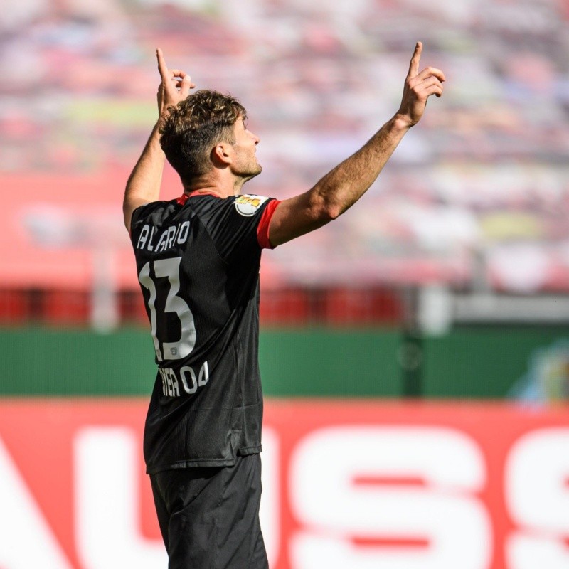 Alario sumó el suyo: Leverkusen ganó 7-0 por la Copa de Alemania