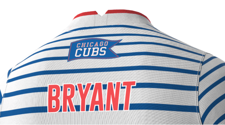 El jersey edición futbol de los Chicago Cubs MLB inspirada en el
