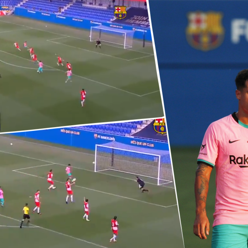 Video: Messi la filtró, pase al medio y Coutinho marcó para Barcelona