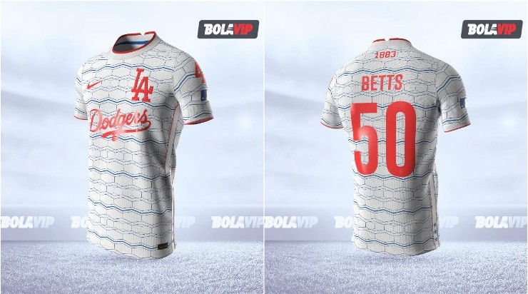 Los Angeles Dodgers MLB soccer jersey inspired by the team’s stadium and history.