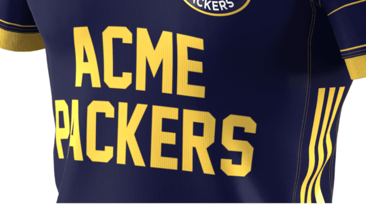 The Acme Packers sponosor Soccer jersey