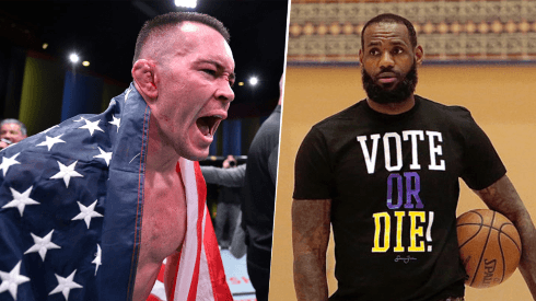 Colby Covington y LeBron James (Getty Images)