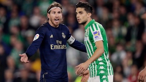Sergio Ramos of Real Madrid (left) and Marc Bartra of Real Betis (right). (Getty)