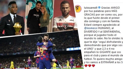 Las respuestas más destacadas a la despedida de Messi a Suárez