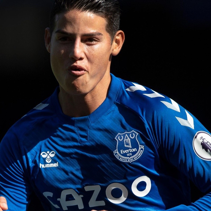 Linda costumbre: James, titular con Everton para juego vs. Crystal Palace