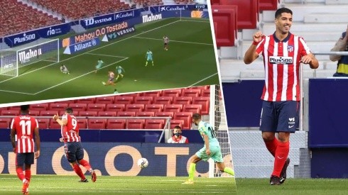 Dedicado al Barcelona: Suárez y su segundo gol en el debut con el Atlético Madrid