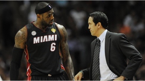 Spoelstra coached LeBron for 4 years. (Getty)
