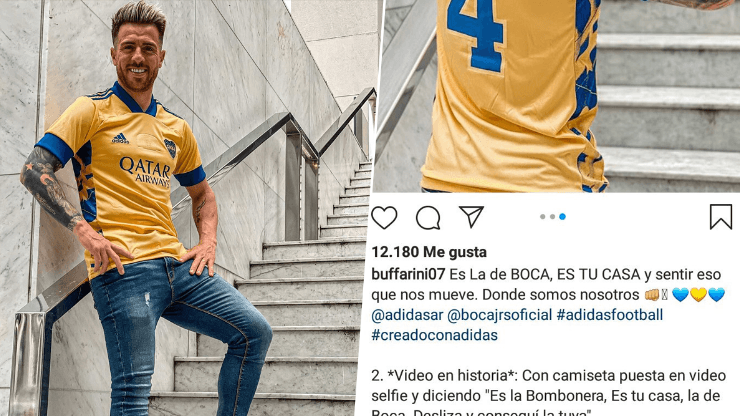 Foto de Julio Buffarini, jugador de Boca.