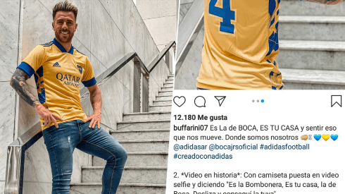 Foto de Julio Buffarini, jugador de Boca.