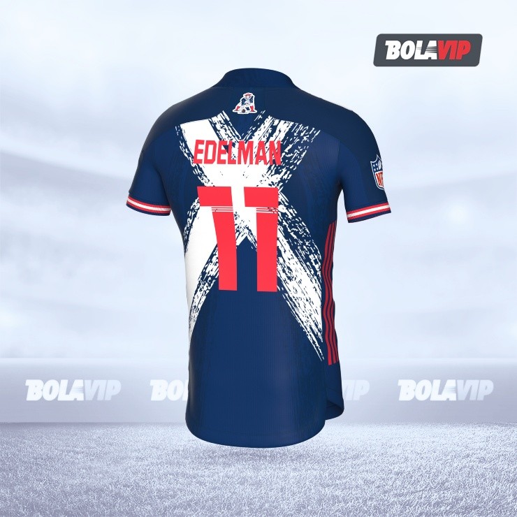 The New England Patriots soccer jersey