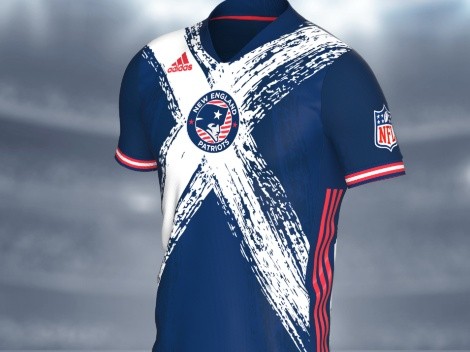 The New England Patriots show American pride in these soccer jerseys