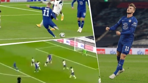 Timo Werner metió su primer gol con Chelsea y fue un golazo: Lloris ni la vio