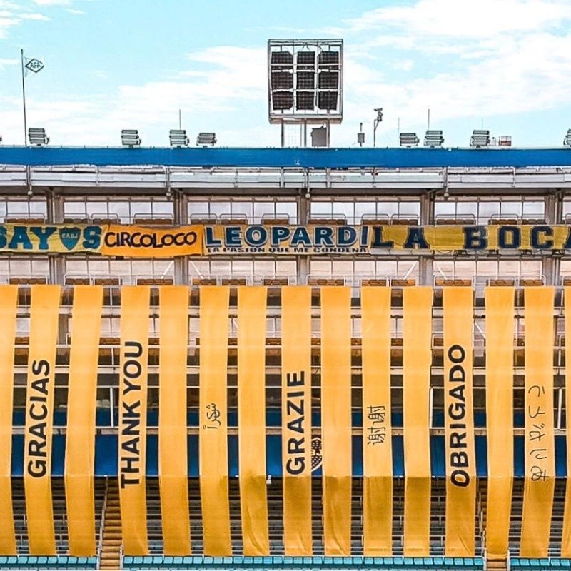 El tuit de Boca para el personal de la salud y la foto de la Bombonera