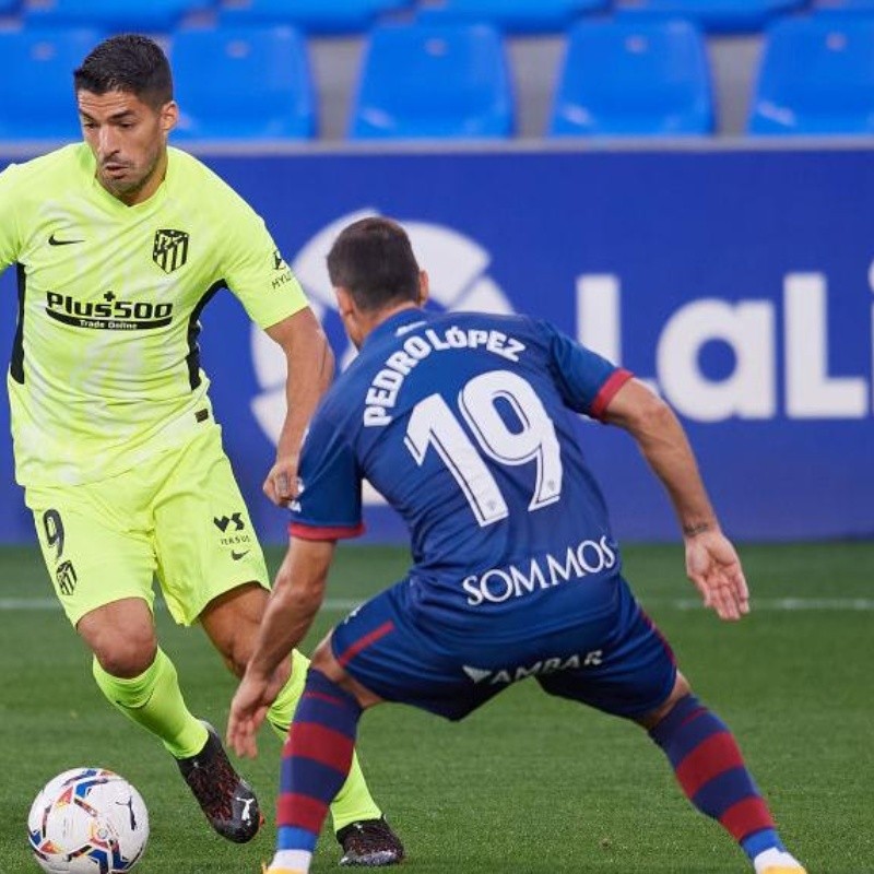 Suárez no puede hacer magia: Atlético Madrid jugó mal y empató ante Huesca