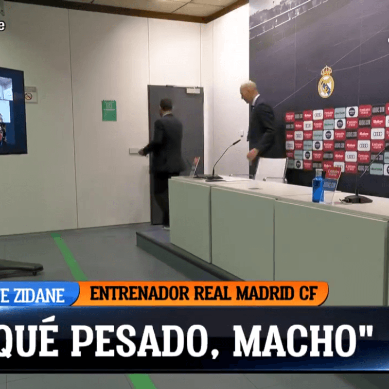 Zidane se cansó y explotó en conferencia de prensa: "Qué pesado, macho"