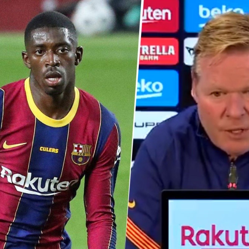 Koeman casi que le mostró la salida a Dembélé: "Tiene mucha competencia"