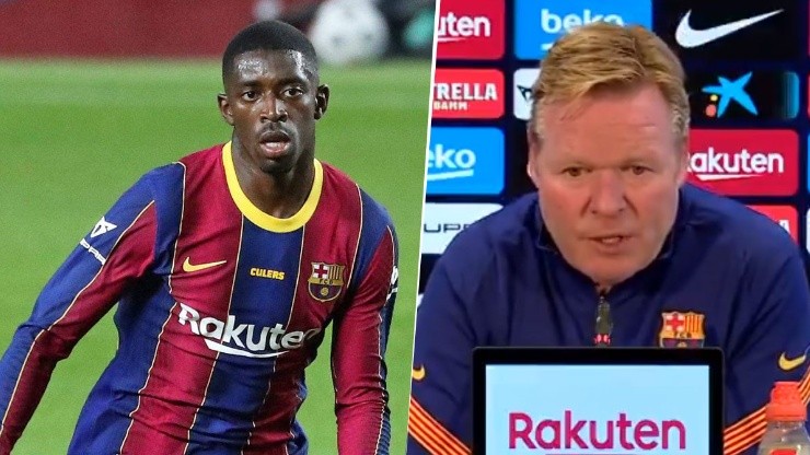 Koeman casi que le mostró la salida a Dembélé: "Tiene mucha competencia"