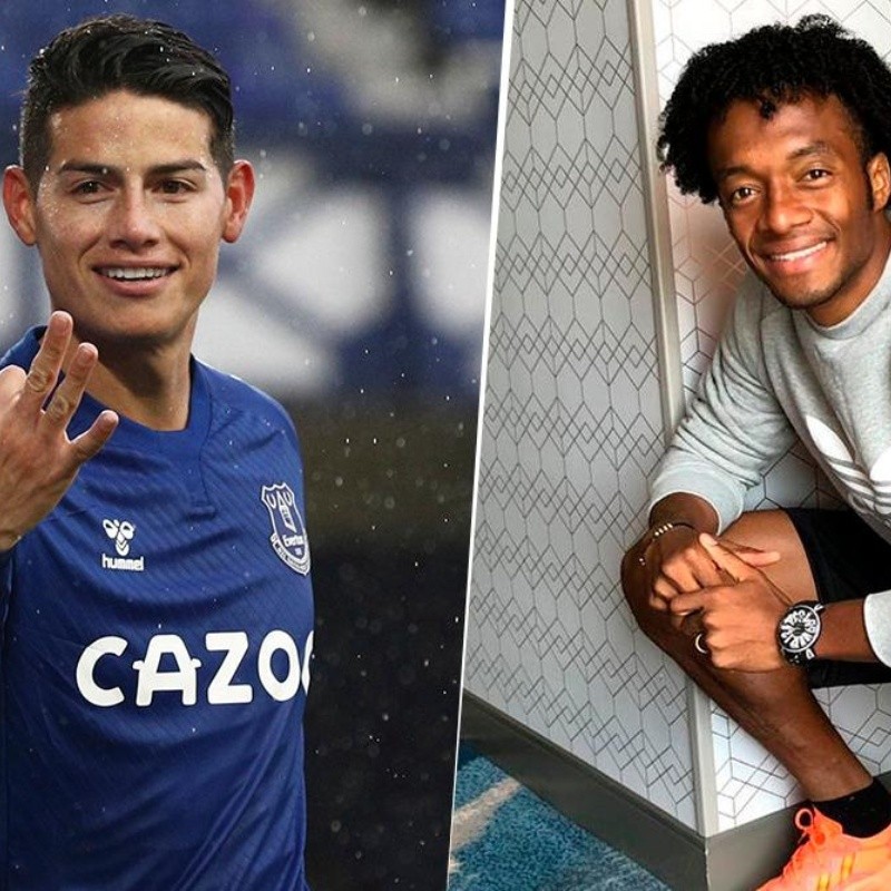 James festejó su doblete en Instagram y apareció Cuadrado con un troleo épico