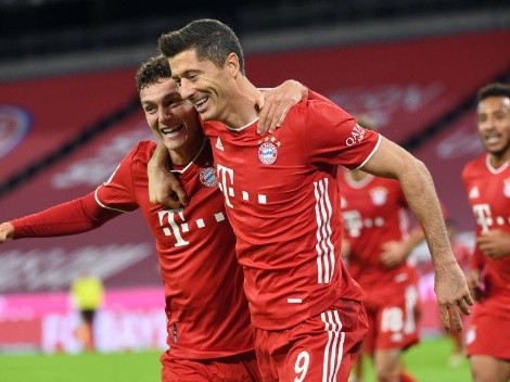 Con un póker de Lewandowski, Bayern Múnich le ganó 4 a 3 al Hertha Berlin