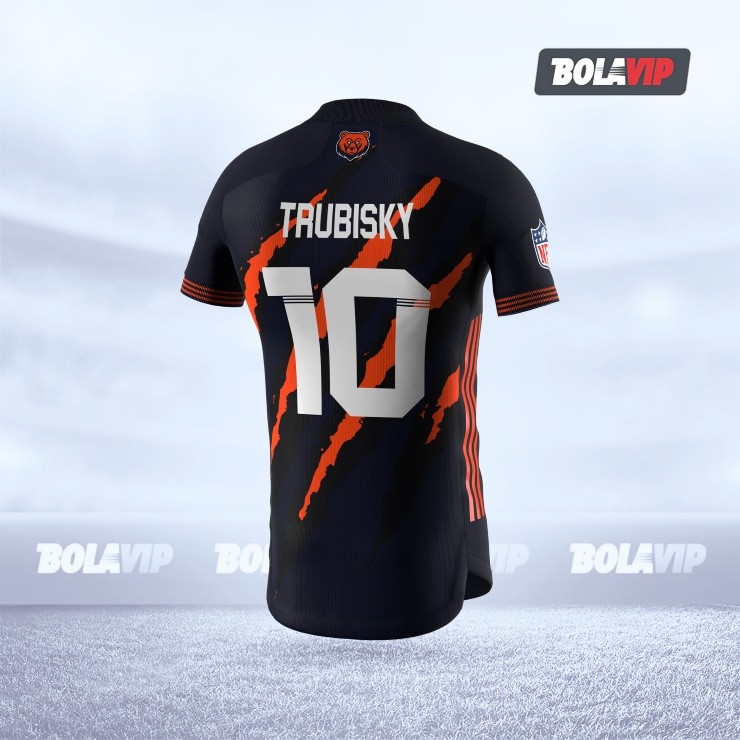 The Chicago Bears away jersey back