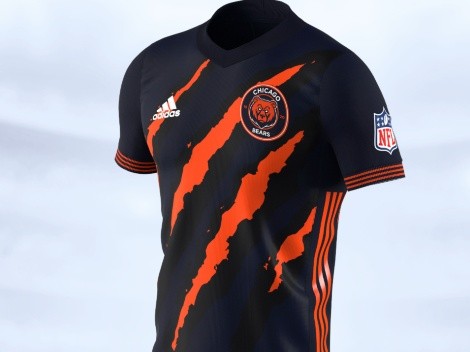 The Chicago Bears NFL soccer jersey