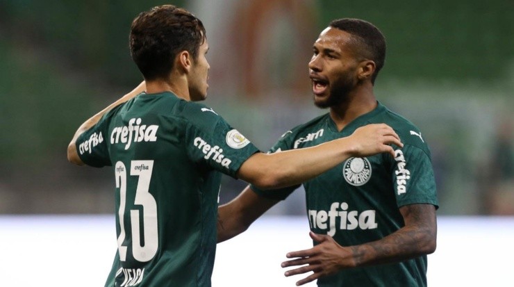 Wesley e Raphael Veiga deram poder ofensivo ao Palmeiras. (Foto: César Greco/Ag. Palmeiras)