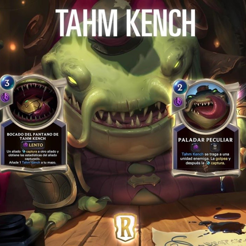 Tahm Kench confirmado como nueva carta de campeón de Legends of Runeterra