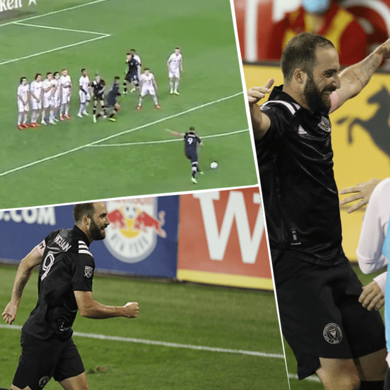 Llegó el primero: Pipa Higuaín y un golazo de tiro libre en la MLS