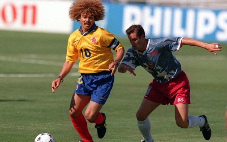 Carlos Valderrama was a part of a golden generation of Colombian players that failed to produce any real results after 1990. (Getty)