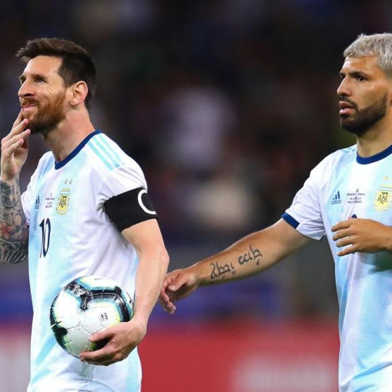 El comentario de Agüero al posteo de Messi tras ganarle a Ecuador