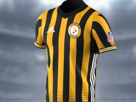 The hard-working Pittsburgh Steelers put in the work in these classic soccer jerseys
