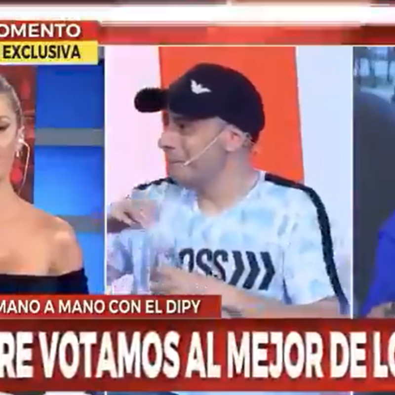 El Dipy preguntó si le podía dar un beso a su ex y ella lo rechazó en vivo